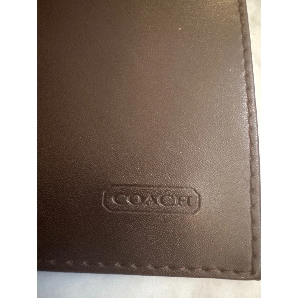 Coach checkbook cover
